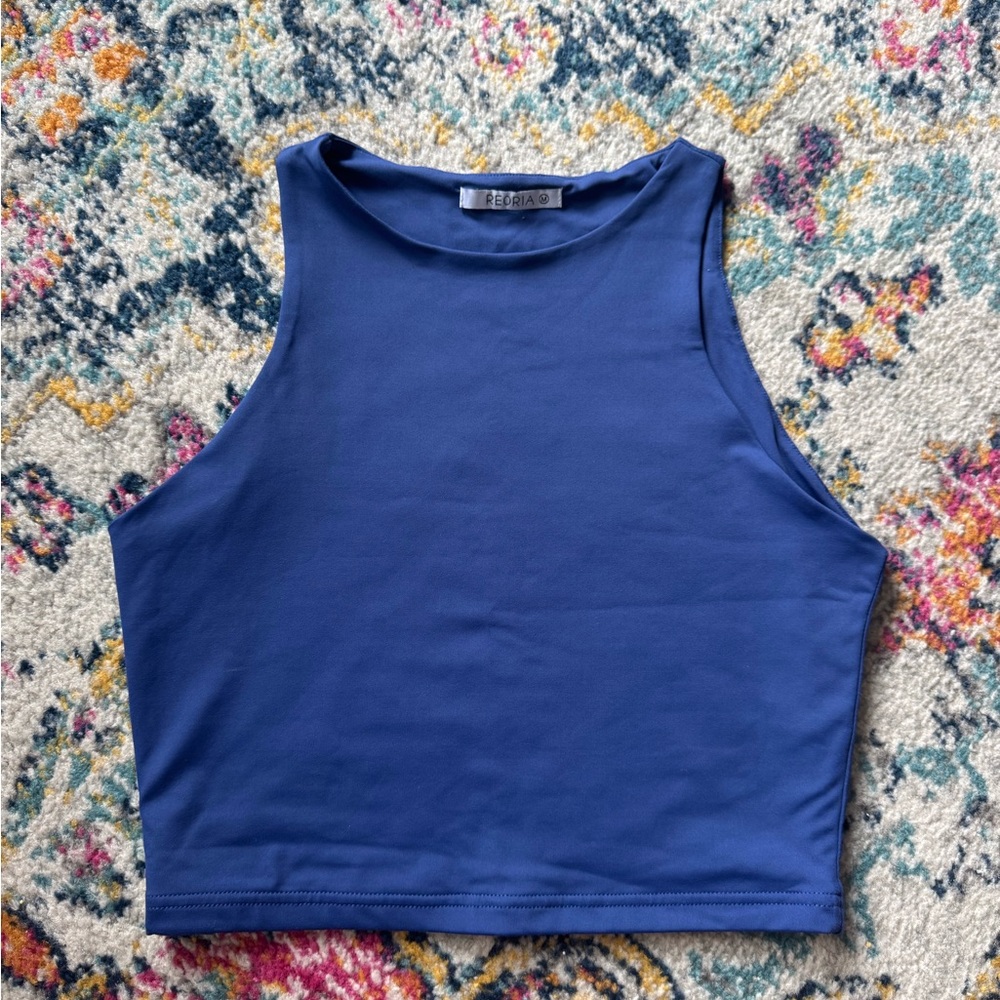 Blue Sleeveless Top